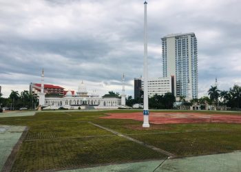 Dataran Engku Putri Batamcenter yang akan menjadi lokasi salat Id pada Iduladha nanti di Batam. (Foto: Fathur Rohim)