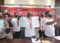Polda Kepri mengungkap kasus pemalsuan surat dalam akta autentik surat tentang pembebasan lahan (PL) yang dikeluarkan oleh BP Batam (Foto: Humas Polda Kepri)