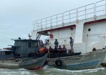 Guskamla amankan pelaku penyelundup rokok ilegal. (Foto: Arsip Guskamla)